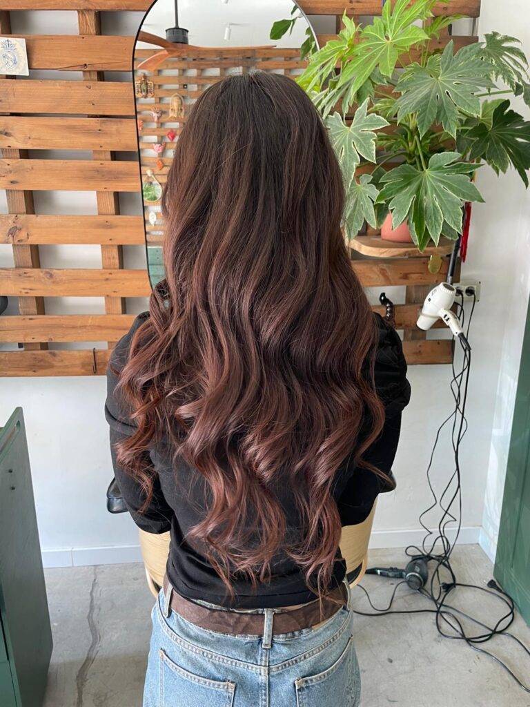 pelo largo mujer